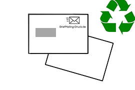 Kuvertiertes Recycling Mailing C5