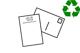 Recycling Postkarte Maxi