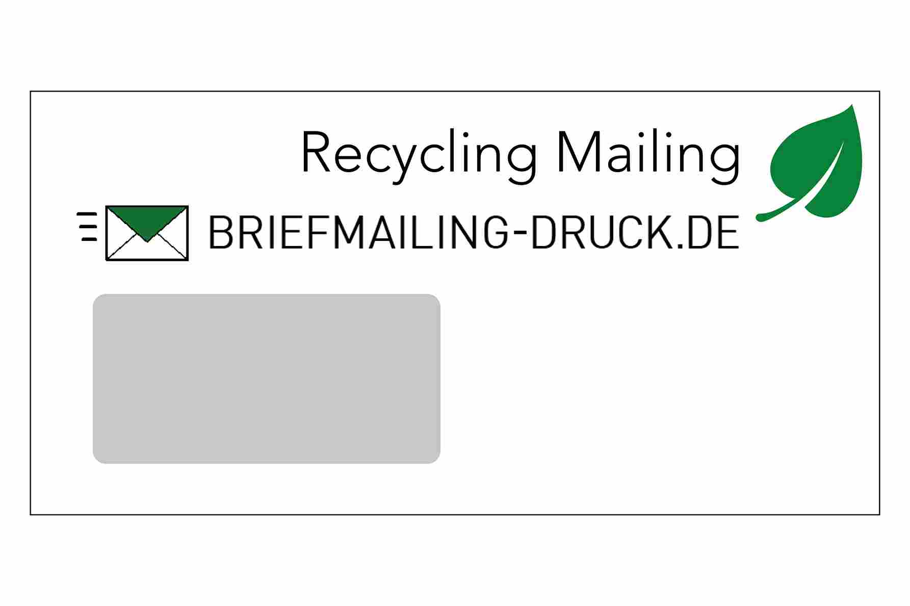 Recycling Kuvert DIN-L Mailing